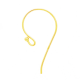 Vermeil Long tail ear wire with ball head - EW4022-V