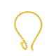 Vermeil Twisted ear wire (small) - EW4033-V